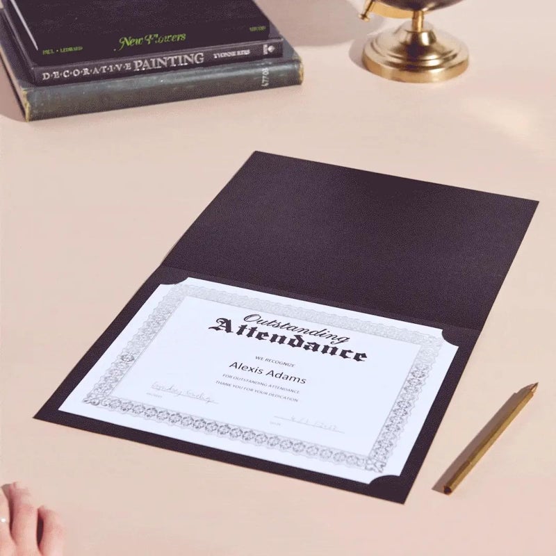 Gartner Studios Certificate Holder  Blue with Gold Foil Detail  Fits 8.5  x 11  Documents  36 Count (54516) - Image 3
